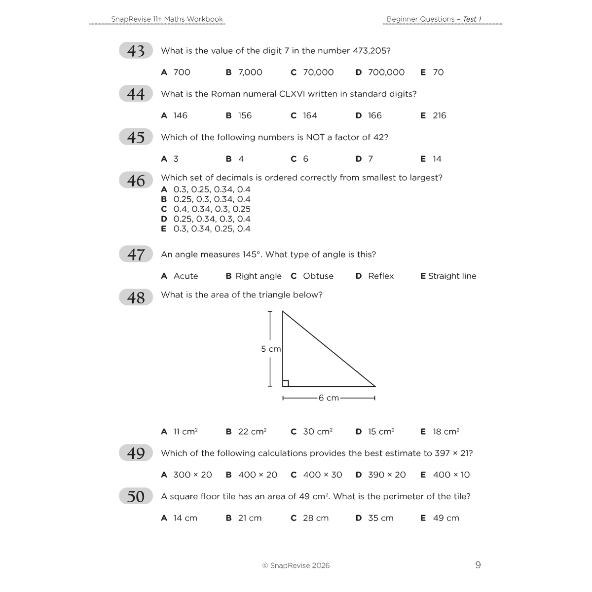 11+ Maths Workbook