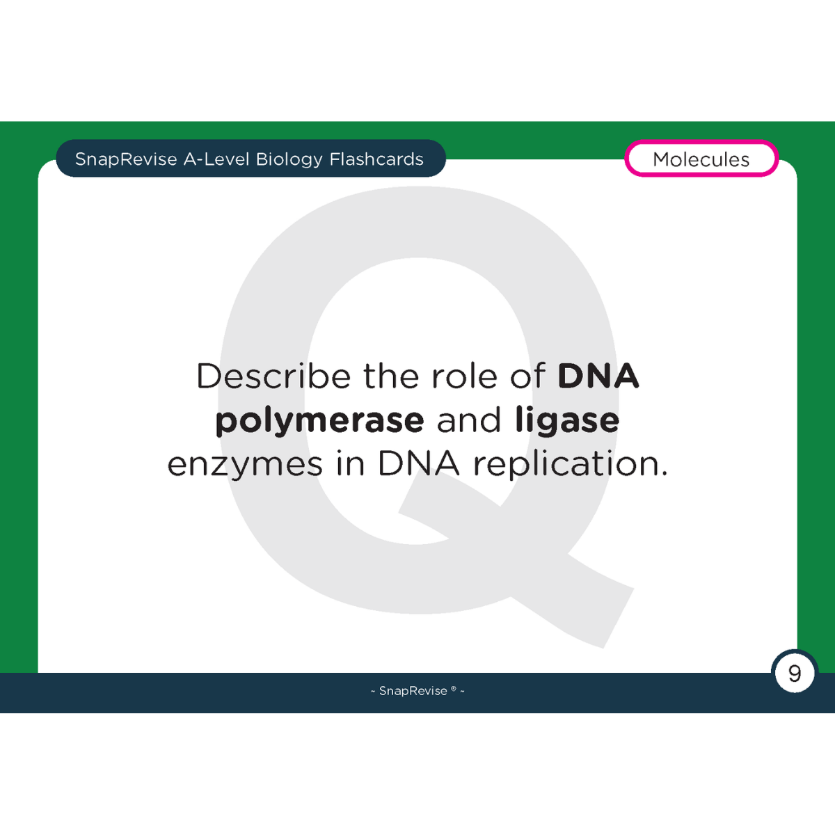 A-Level Biology Flashcards Pack 1
