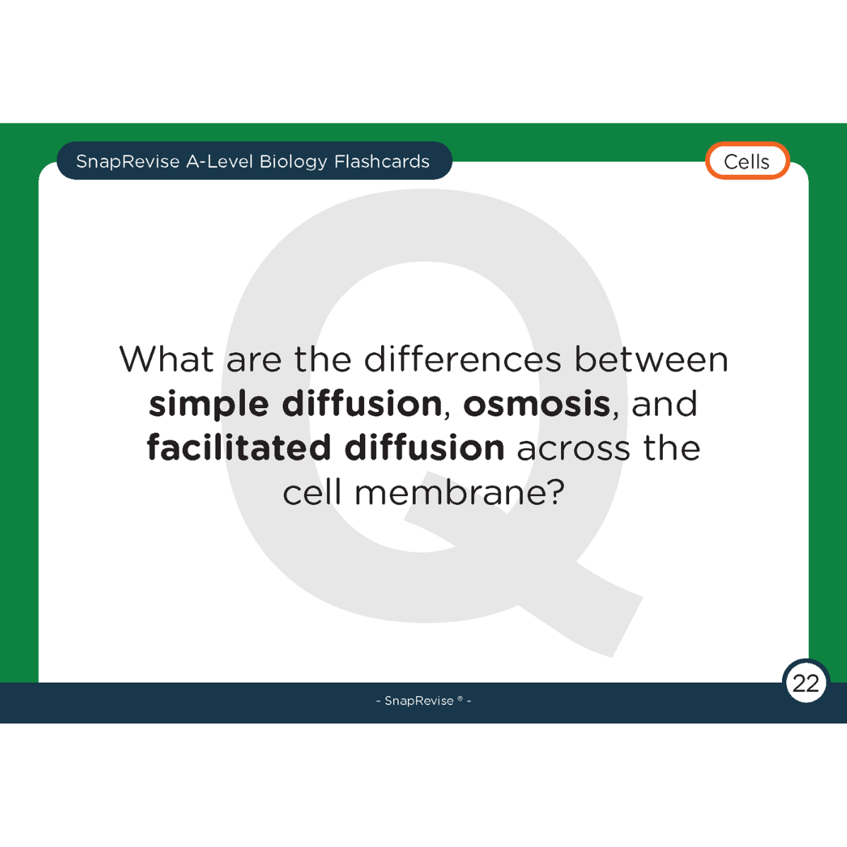 A-Level Biology Flashcards Pack 1