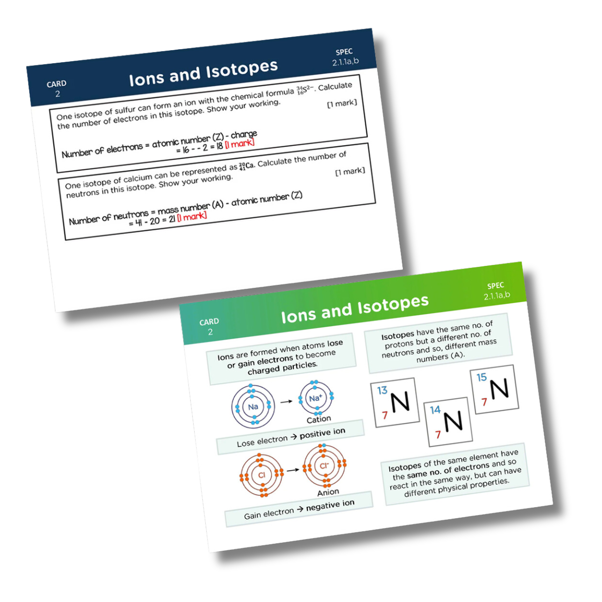 A-Level OCR Chemistry Revision Cards: Pack 1 of 2 (Modules 2-4)