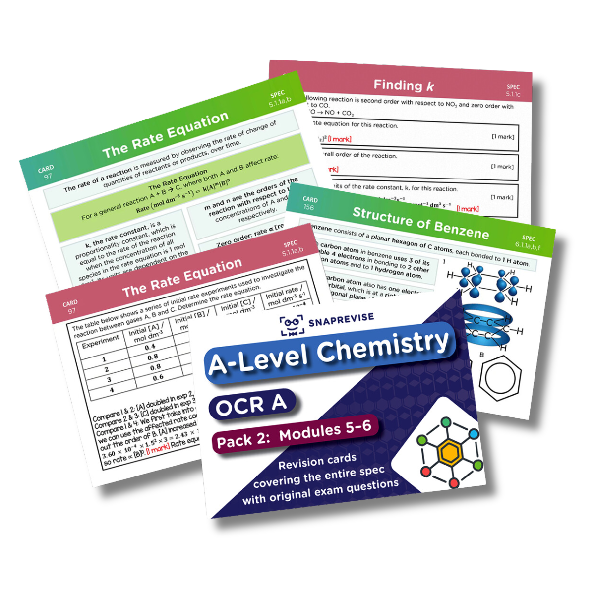 A-Level OCR Chemistry Complete Revision Card Bundle