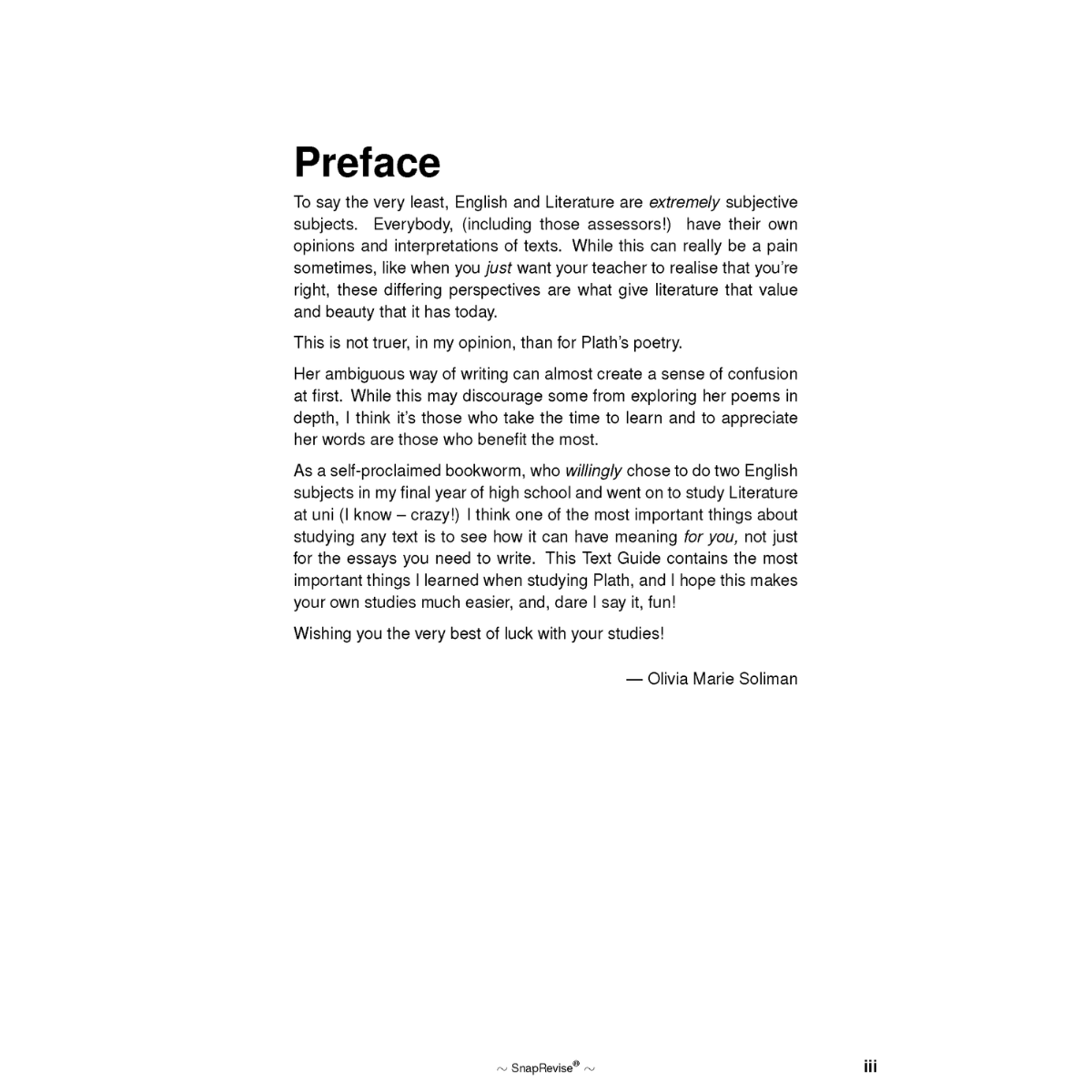 Text Guide: Ariel by Sylvia Plath