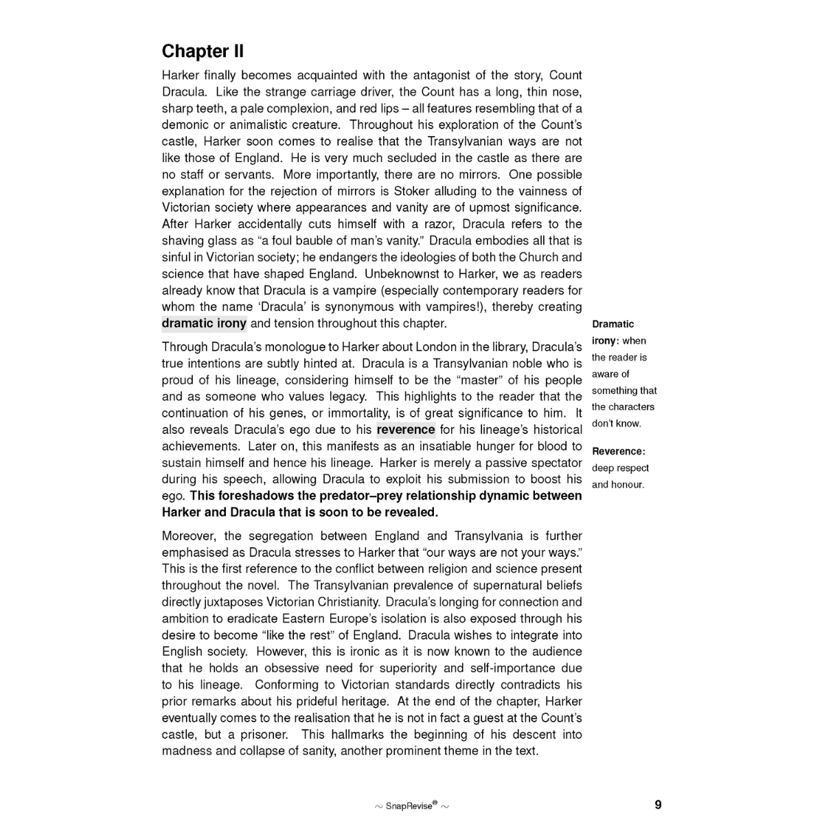 Text Guide: Dracula by Bram Stoker