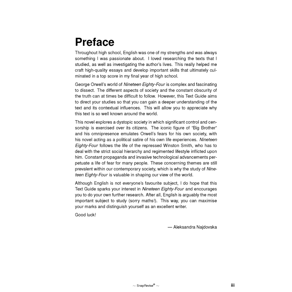 Text Guide: Nineteen Eighty-Four (1984) by George Orwell