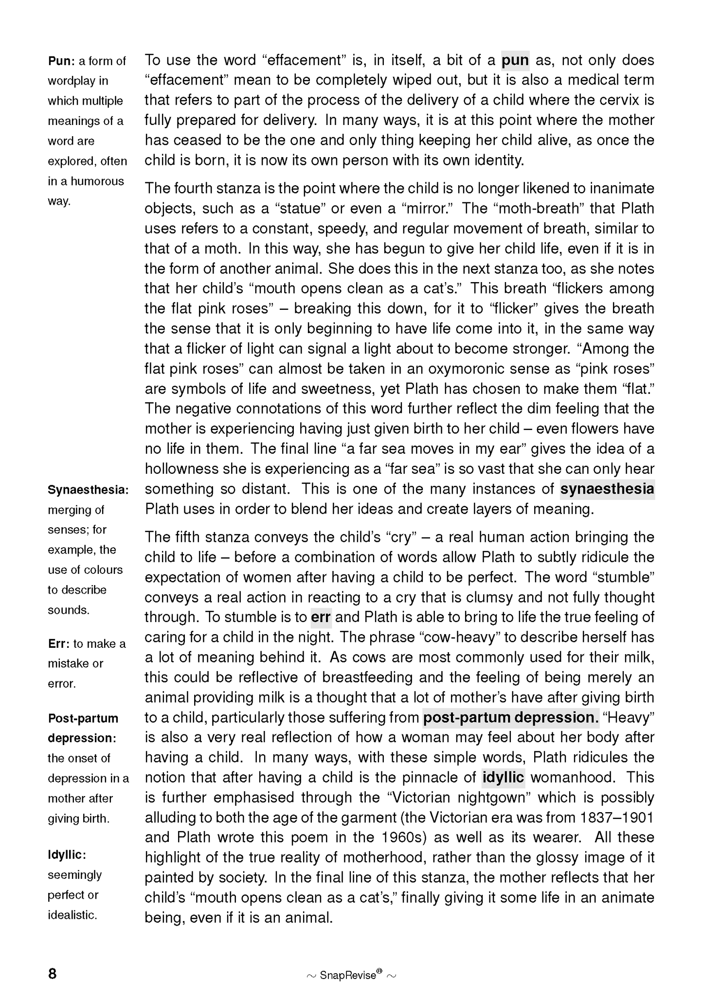 Text Guide: Ariel by Sylvia Plath