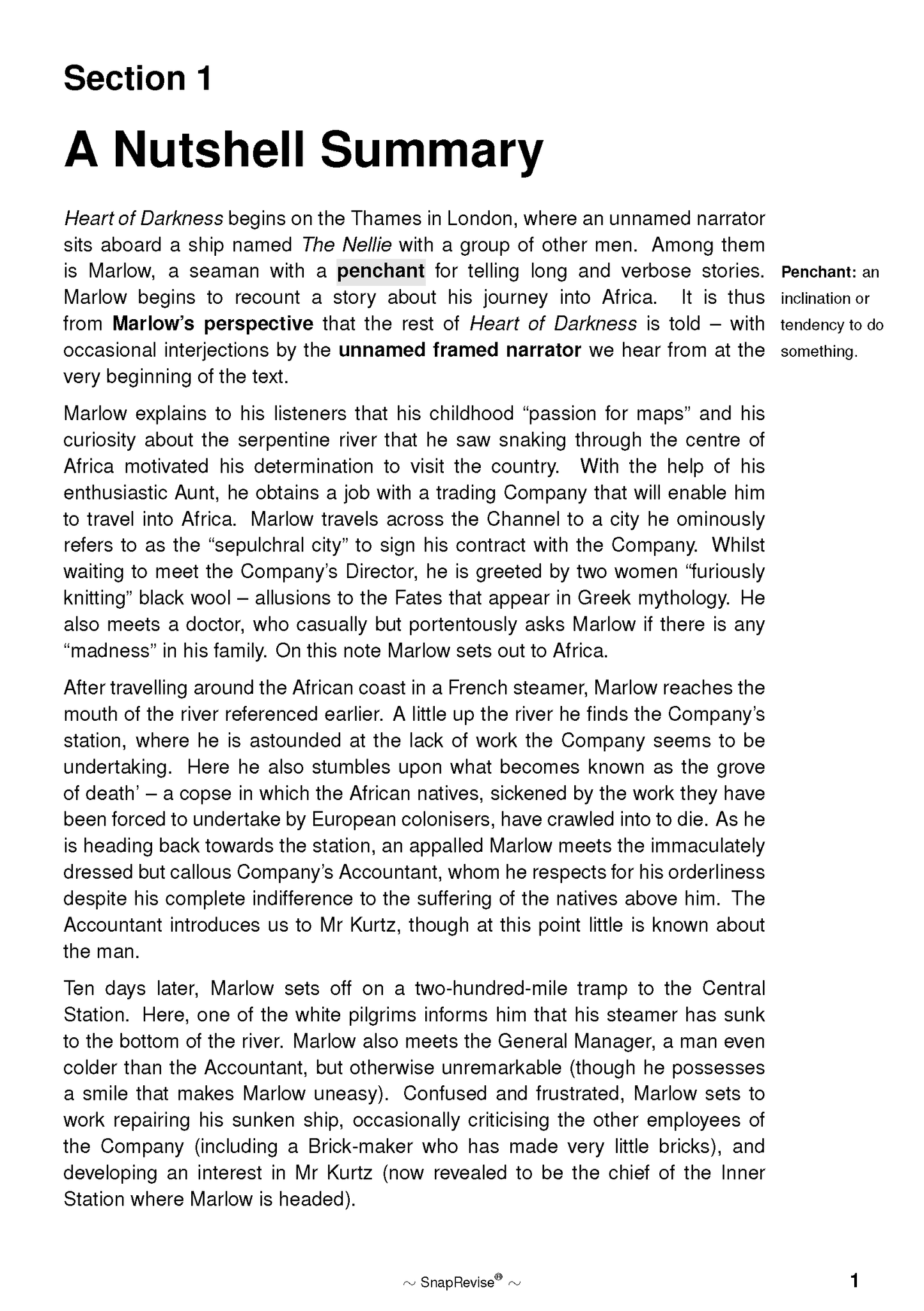 Text Guide: Heart of Darkness by Joseph Conrad