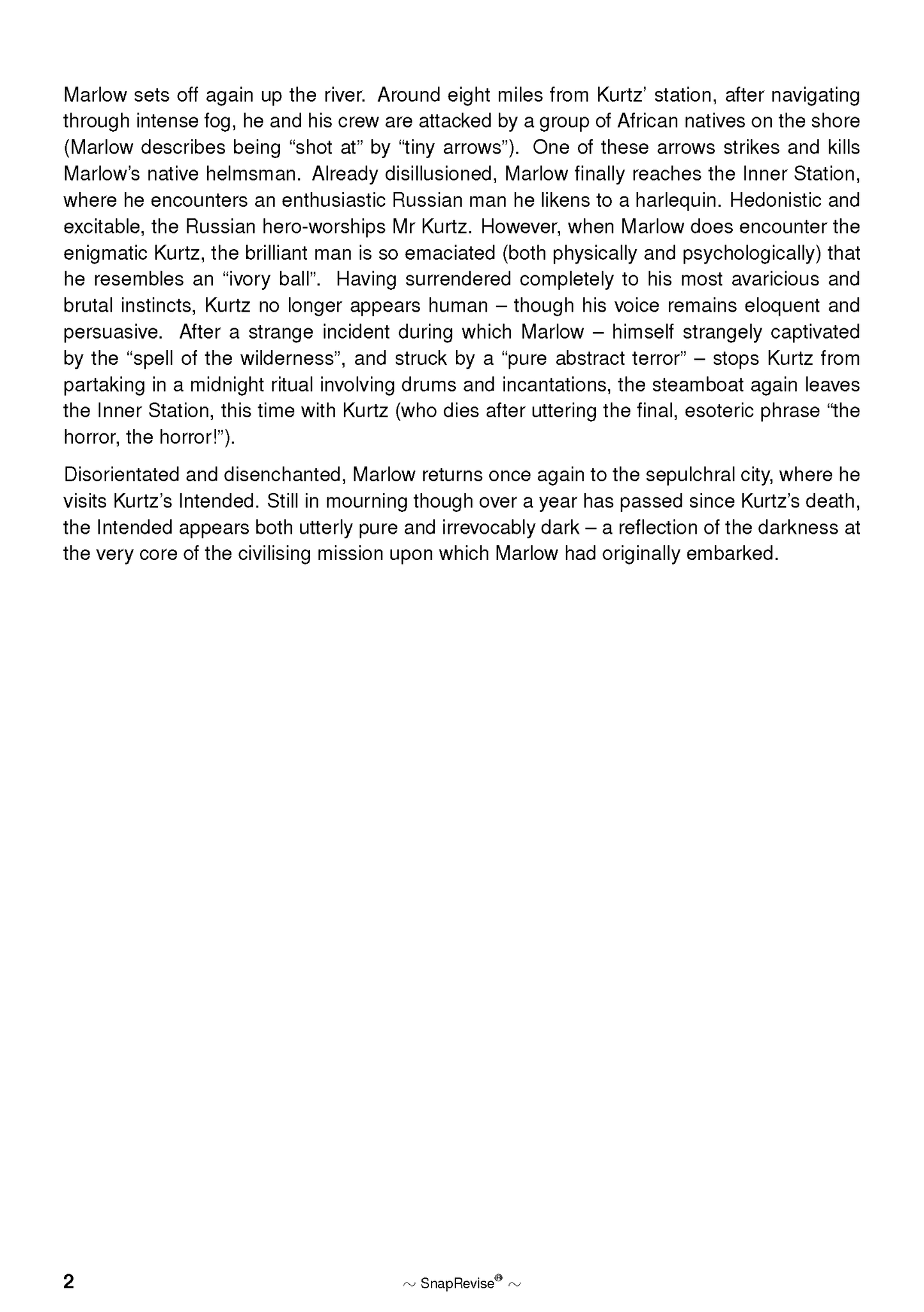 Text Guide: Heart of Darkness by Joseph Conrad