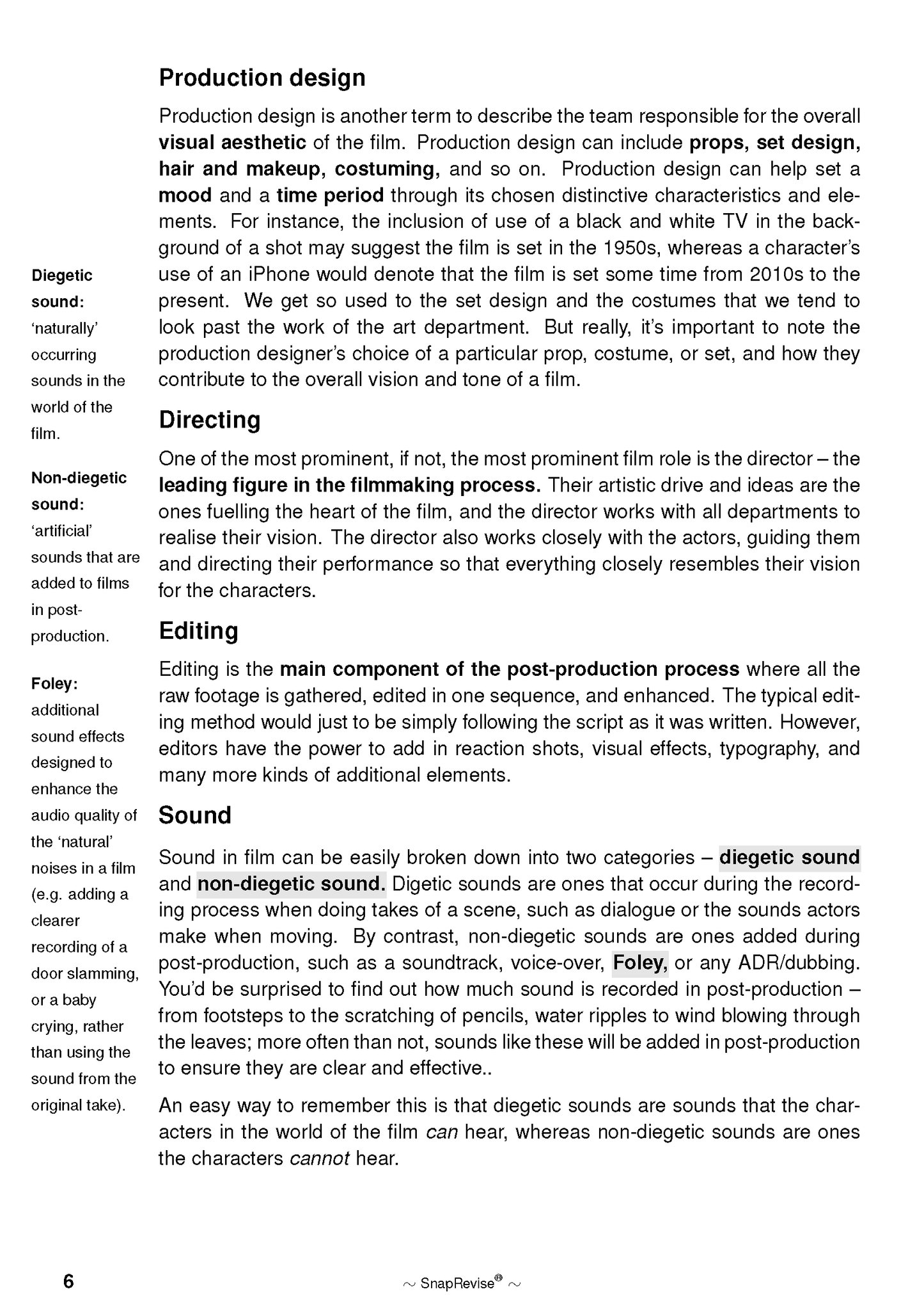 The SnapRevise Analysis Guides: How To Analyse Films