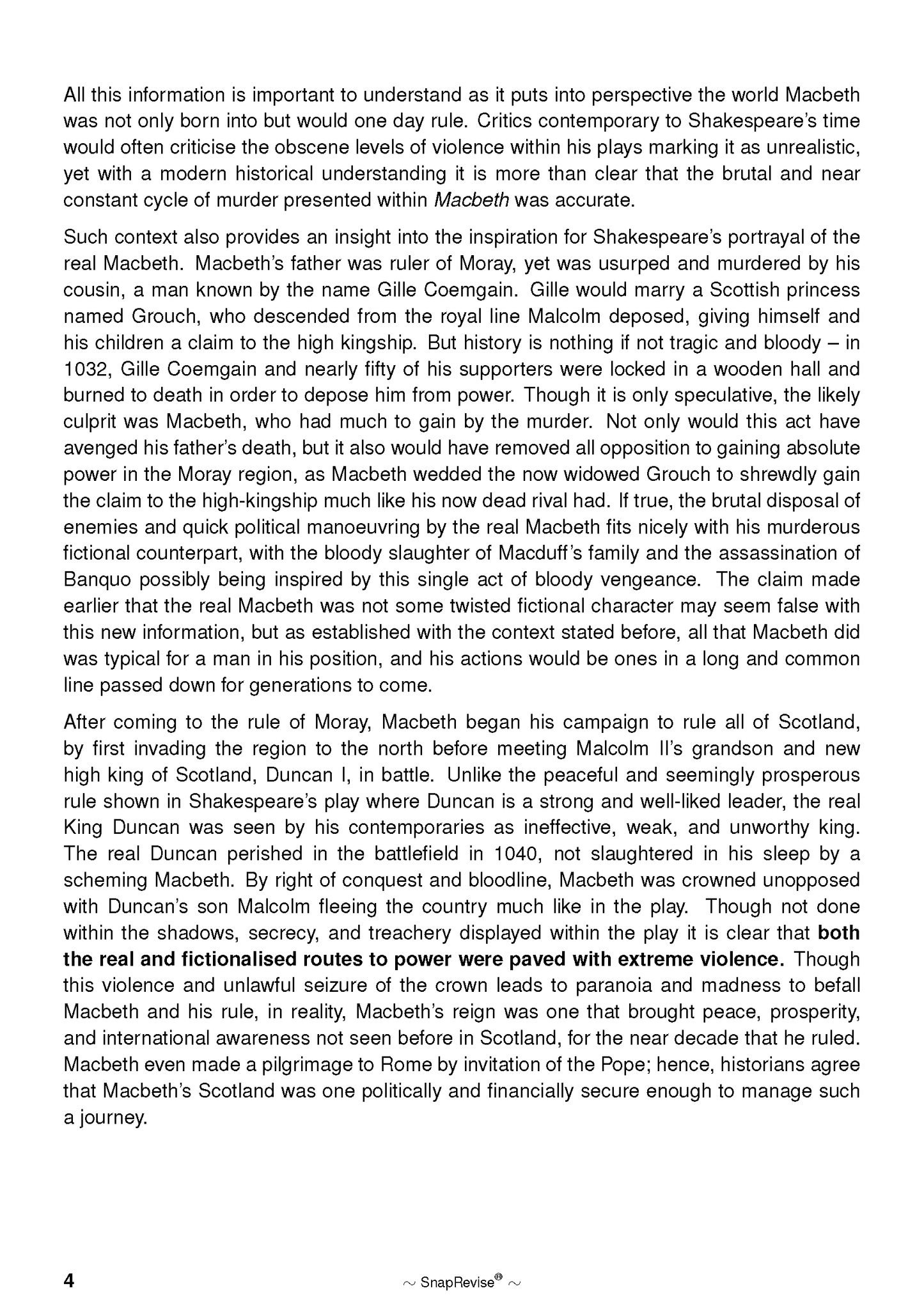 Text Guide: Macbeth by William Shakespeare