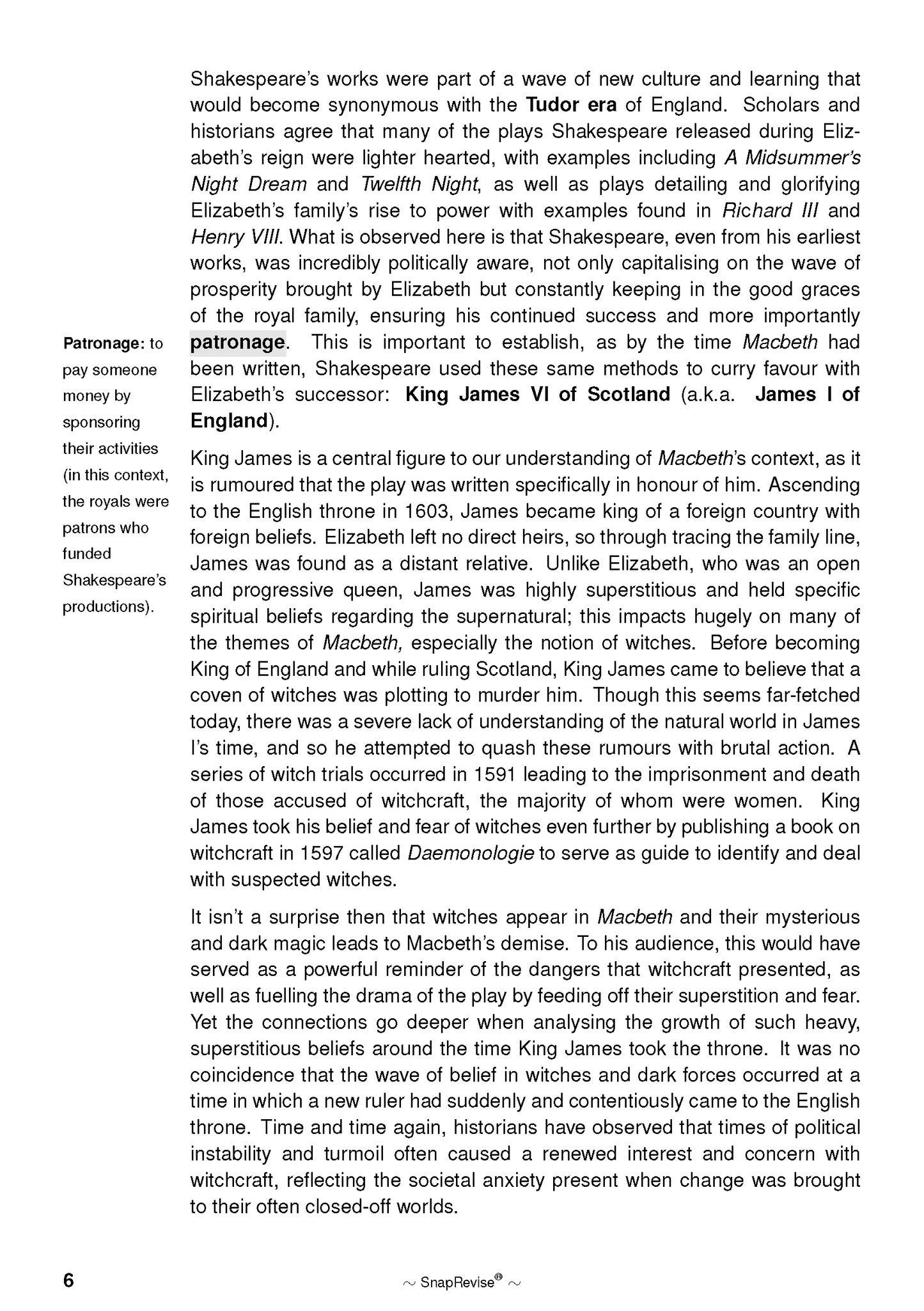 Text Guide: Macbeth by William Shakespeare