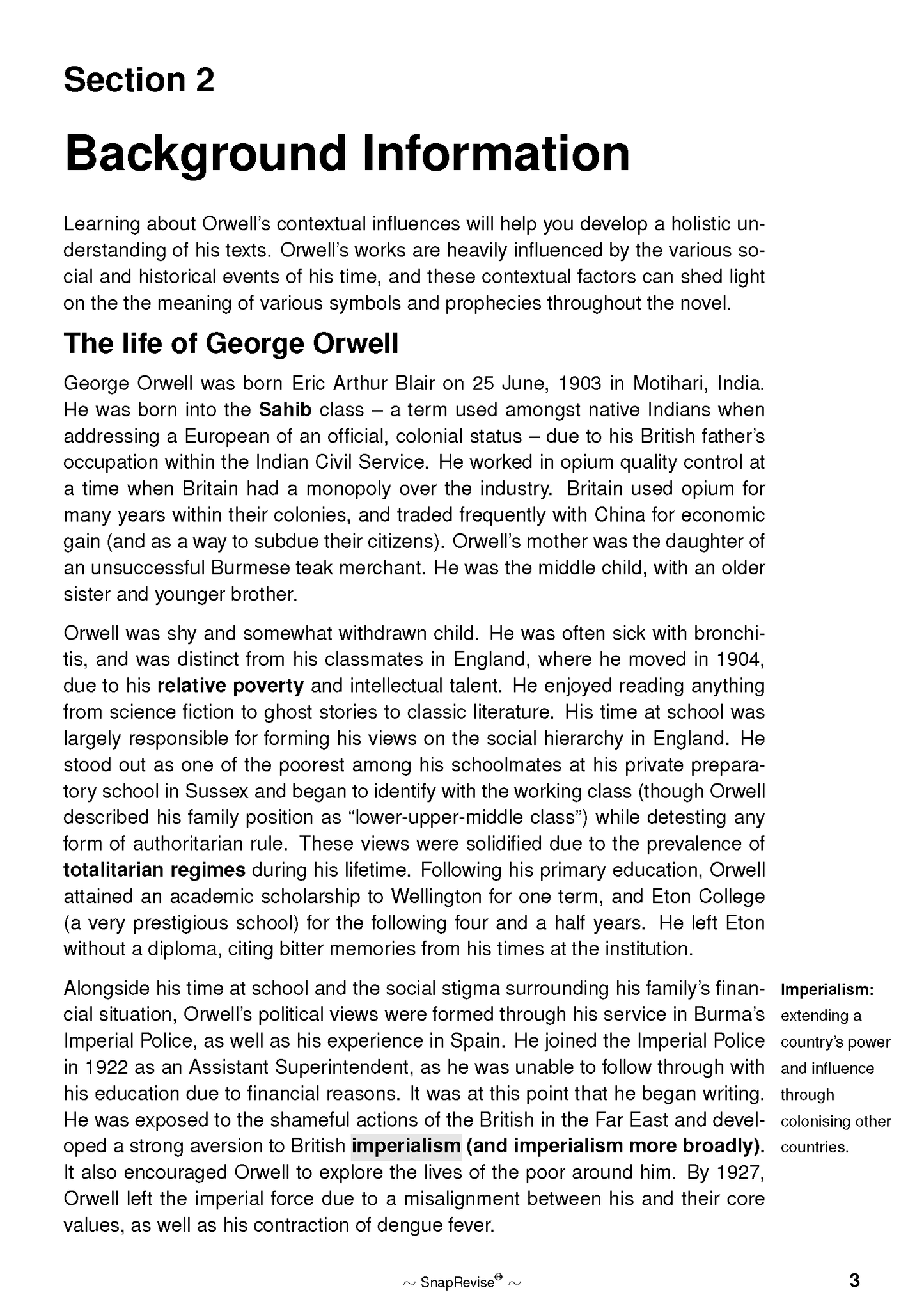 Text Guide: Nineteen Eighty-Four (1984) by George Orwell