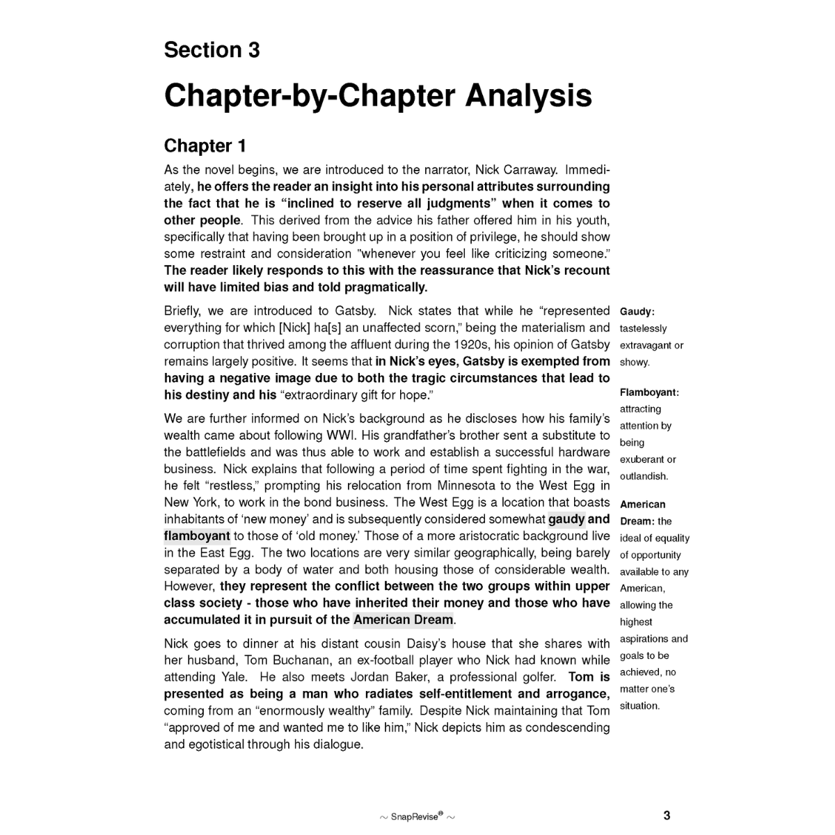 Text Guide: The Great Gatsby by F. Scott Fitzgerald