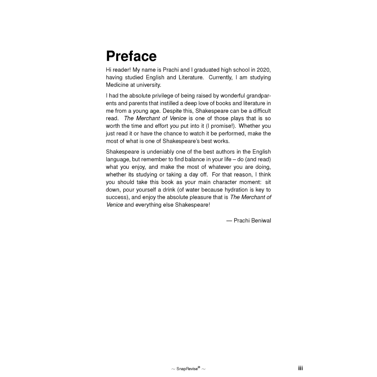 Text Guide: The Merchant of Venice by William Shakespeare