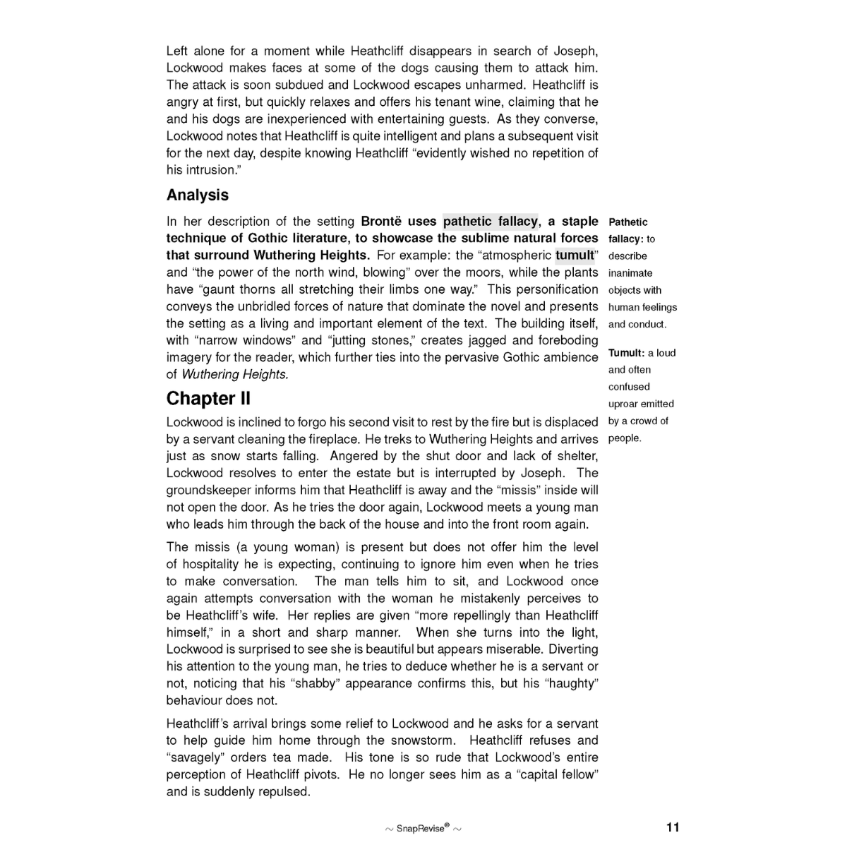 Text Guide: Wuthering Heights by Emily Bronte