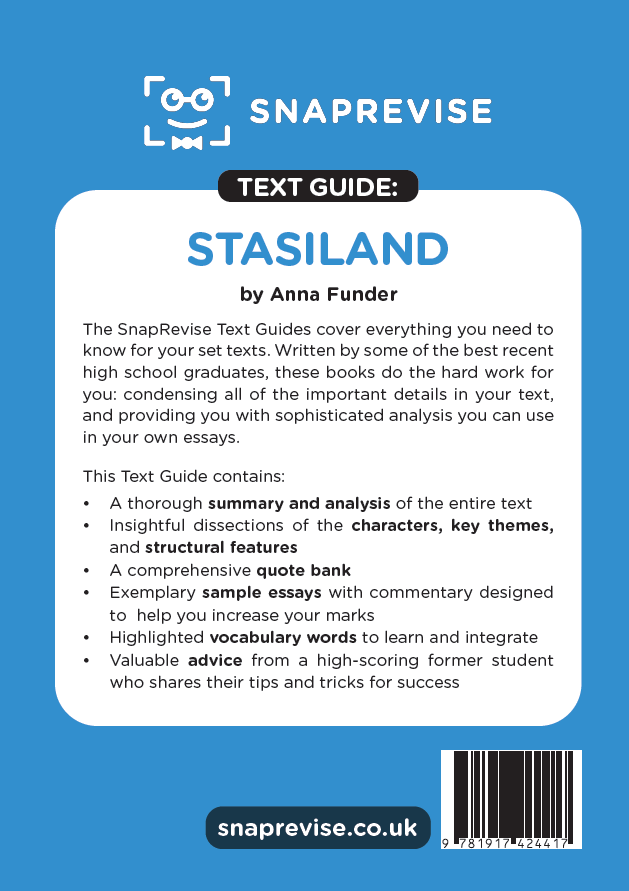 Text Guide: Stasiland by Anna Funder