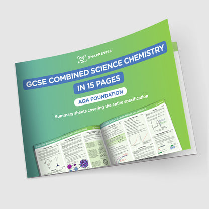 GCSE AQA Combined Science Chemistry Summary Sheets Foundation