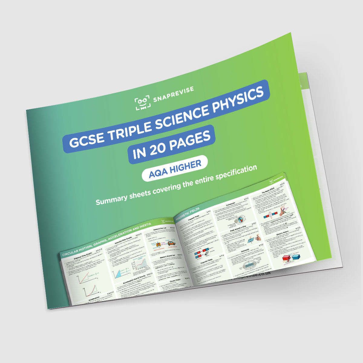 GCSE AQA Triple Science Physics Summary Sheets Higher