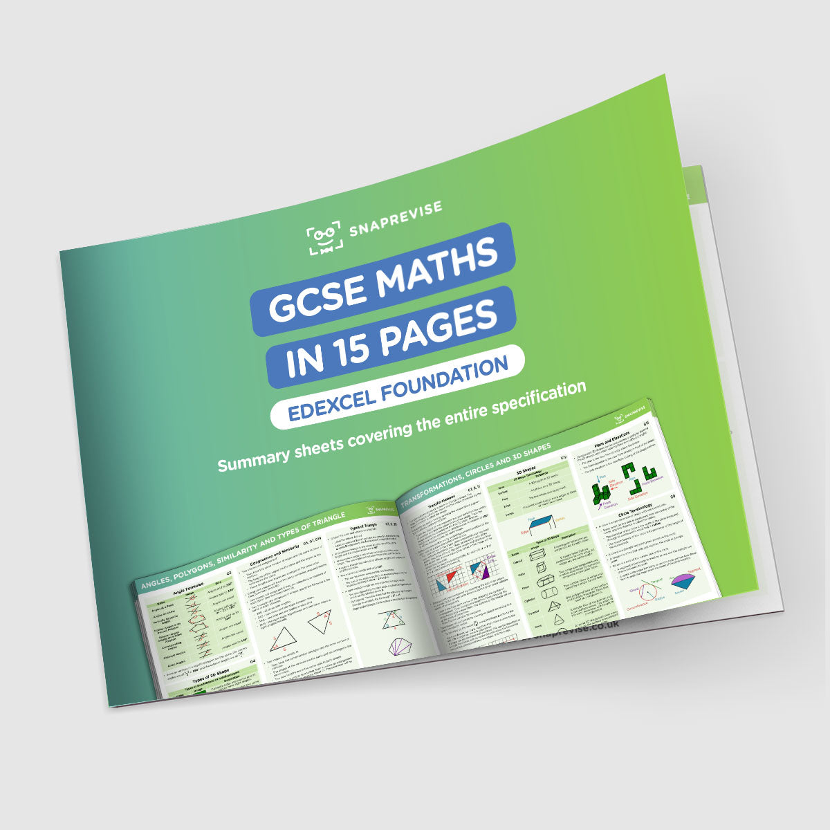 GCSE Edexcel Maths Summary Sheets Foundation