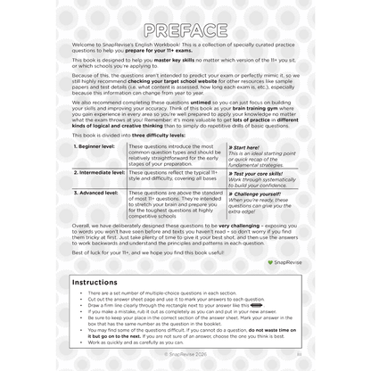 11+ Complete Workbook & Flashcards Bundle