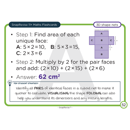 11+ Maths Flashcards