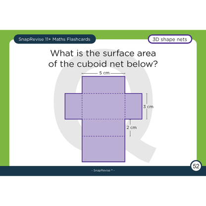 11+ Maths Flashcards