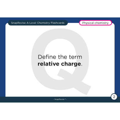 A-Level Chemistry Flashcards Pack 1
