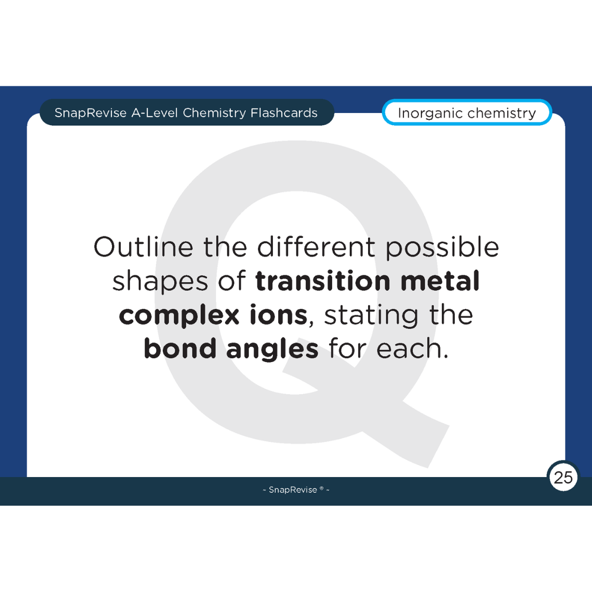 A-Level Chemistry Flashcards Pack 2