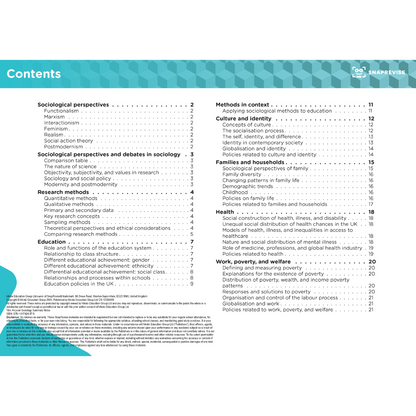 A-Level Sociology AQA Summary Notes