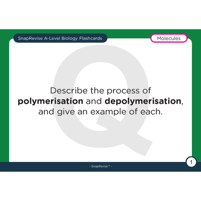 A-Level Biology Flashcards Pack 1