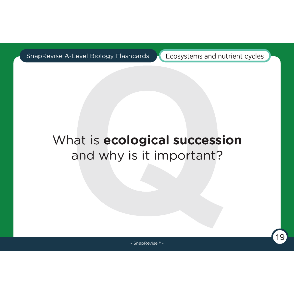A-Level Biology Flashcards Pack 2