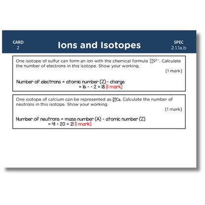 A-Level OCR Chemistry Revision Cards: Pack 1 of 2 (Modules 2-4)