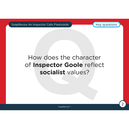 Flashcard by SnapRevise featuring a key question in bold text on a red and white backdrop.