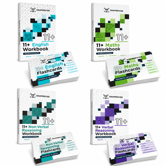 11+ Complete Workbook & Flashcards Bundle