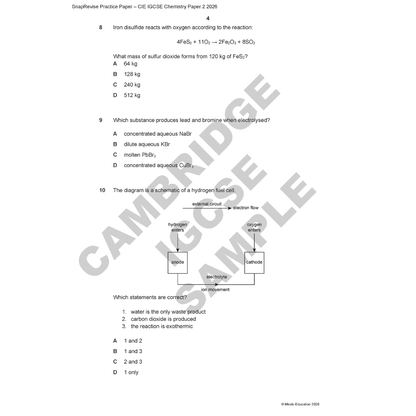 Sample of Chemistry Paper