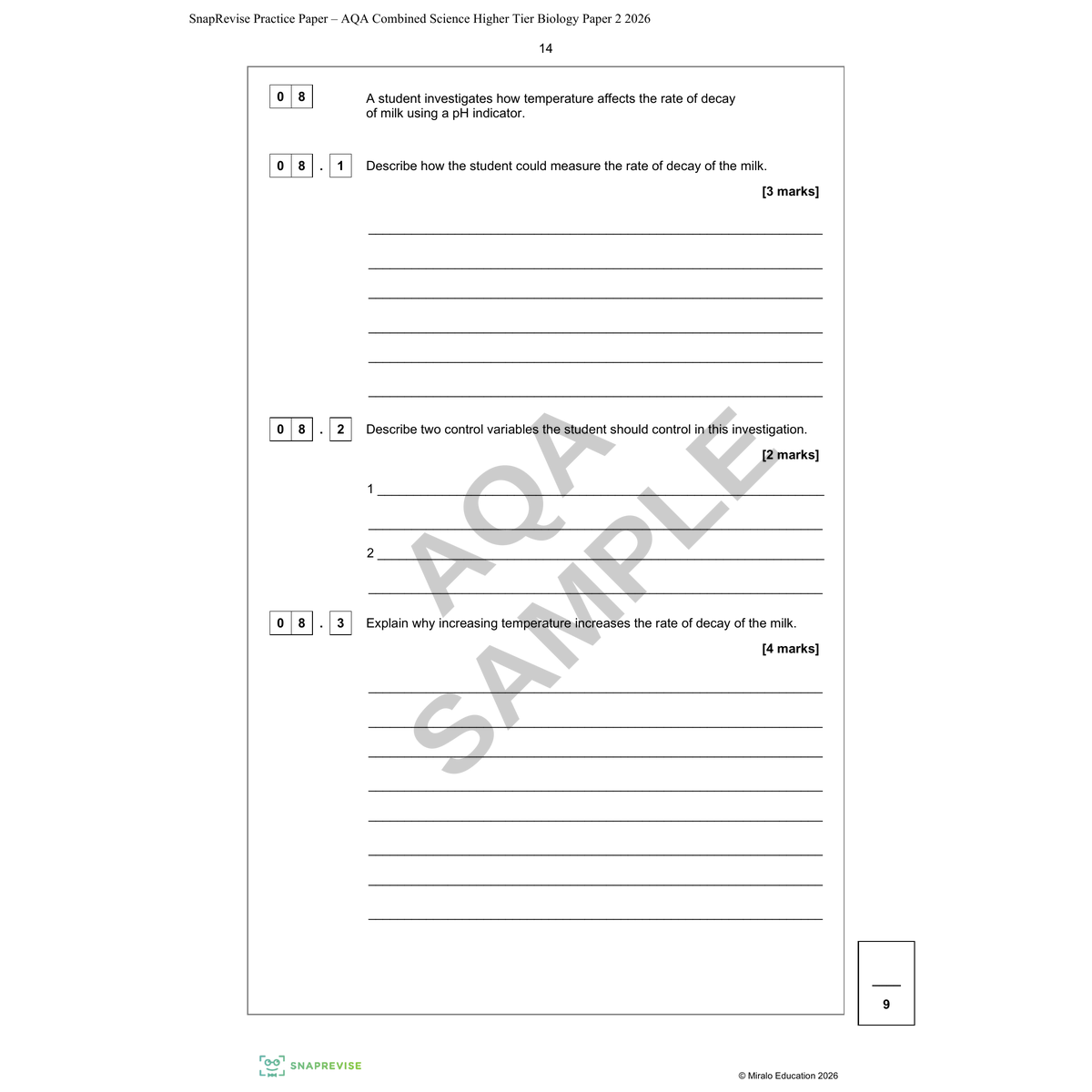 GCSE Combined Science Mock Exam Papers Bundle