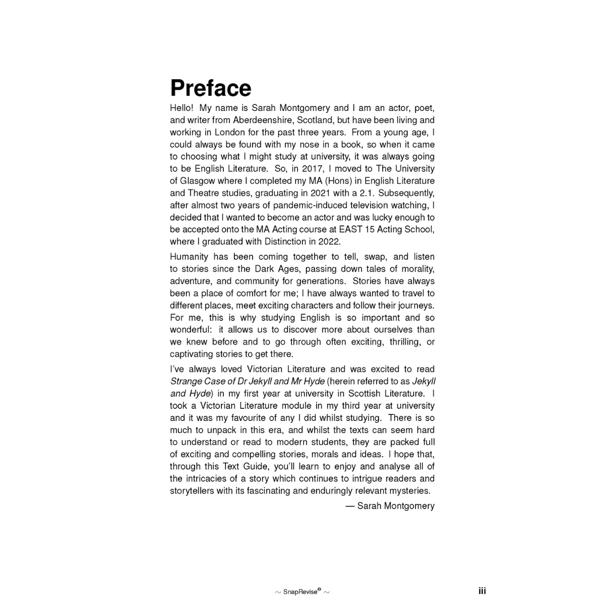 Text Guide: Strange Case of Dr Jekyll and Mr Hyde by Robert Louis Stevenson