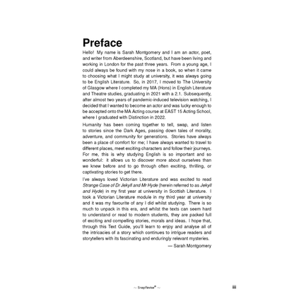 Text Guide: Strange Case of Dr Jekyll and Mr Hyde by Robert Louis Stevenson