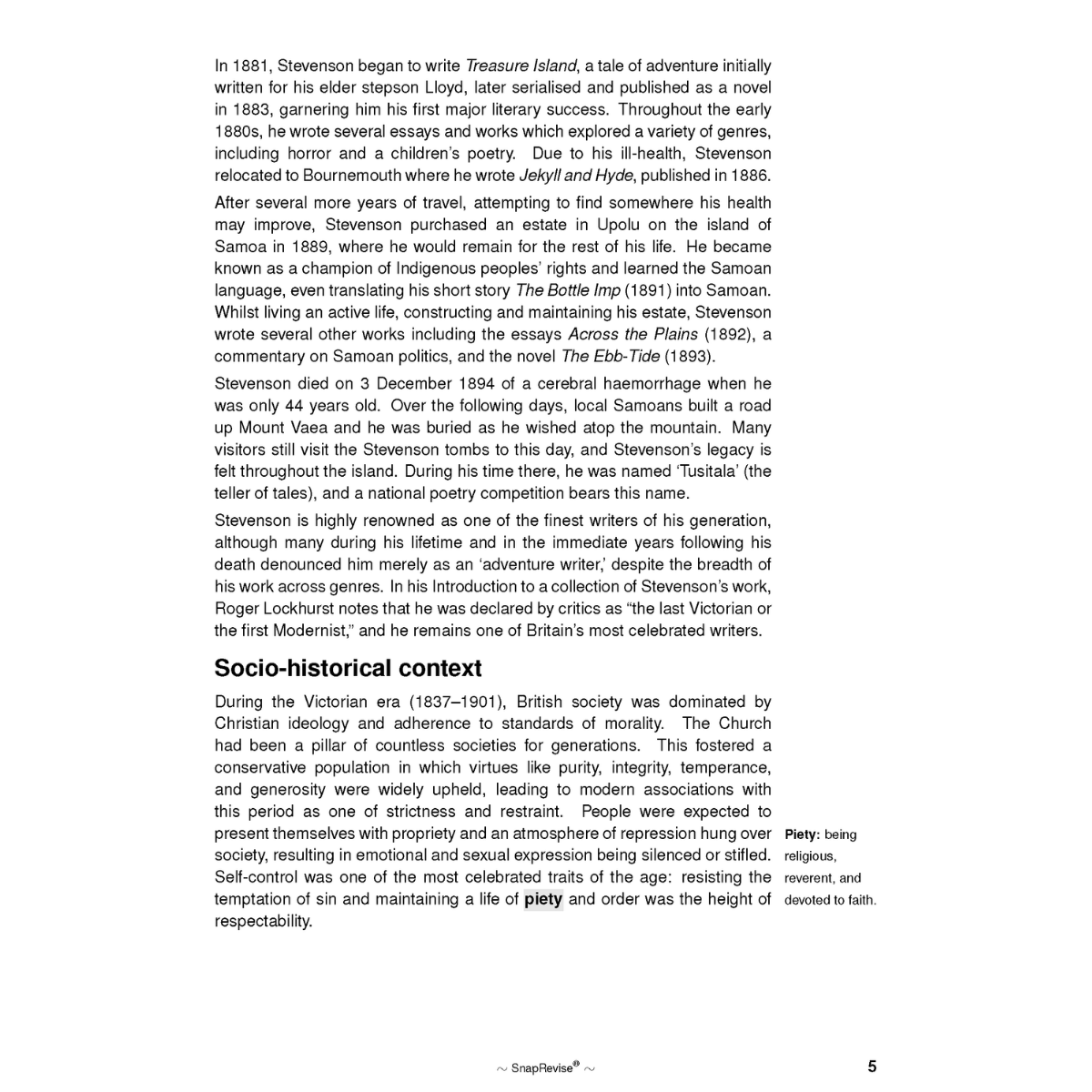 Text Guide: Strange Case of Dr Jekyll and Mr Hyde by Robert Louis Stevenson