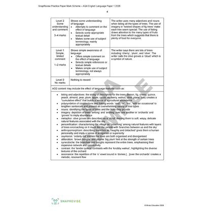 Sample of AQA English Language Paper