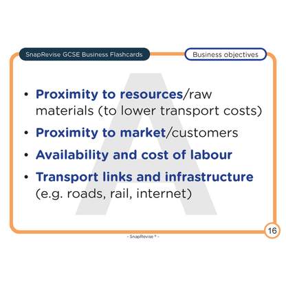GCSE Business Flashcards