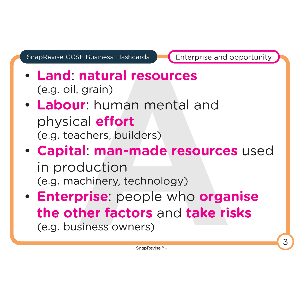 GCSE Business Flashcards