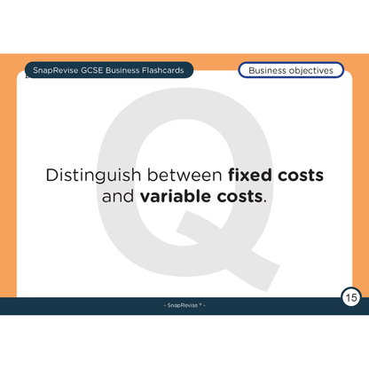 GCSE Business Flashcards