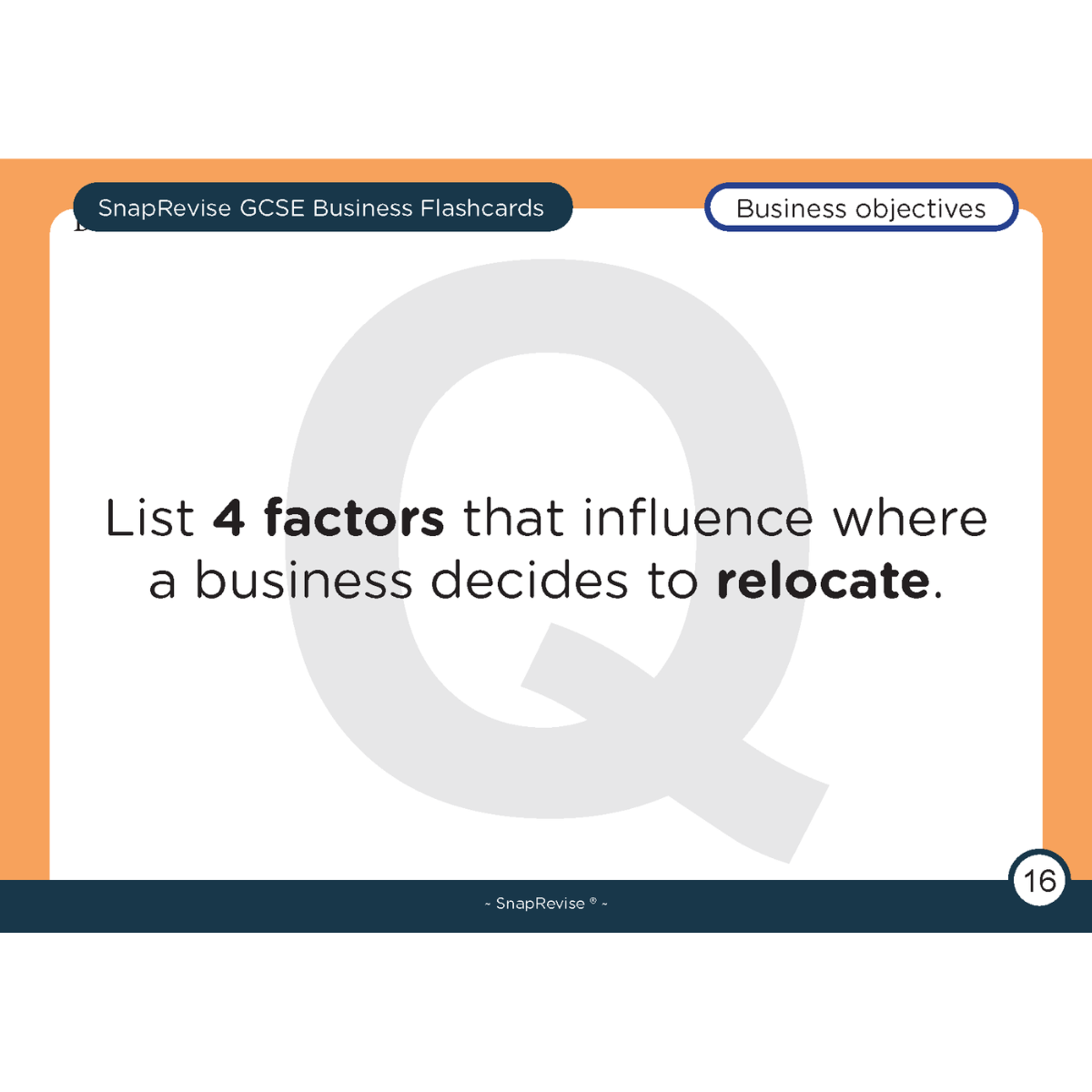 GCSE Business Flashcards