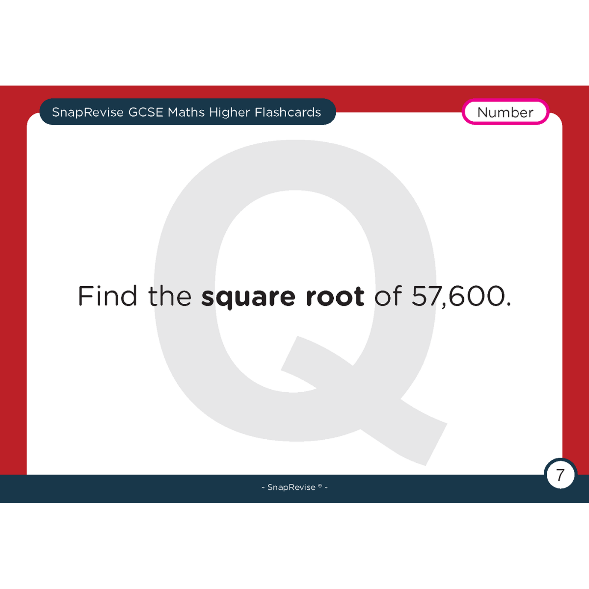 GCSE Maths Higher Flashcards