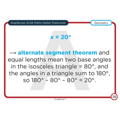 GCSE Maths Higher Flashcards