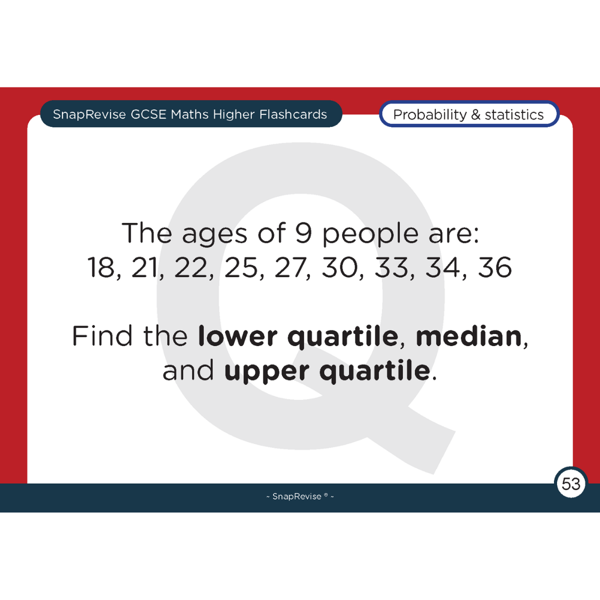 GCSE Maths Higher Flashcards