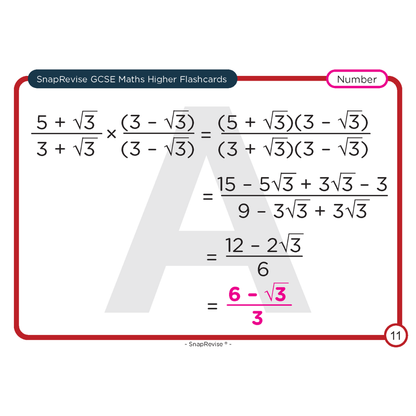 GCSE Maths Higher Flashcards