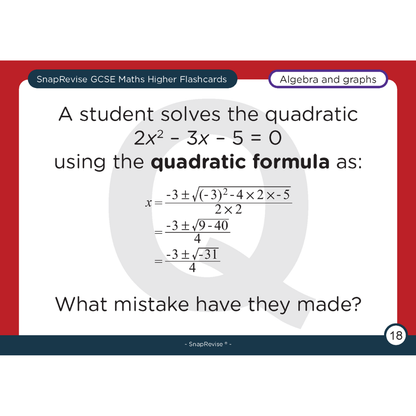 GCSE Maths Higher Flashcards