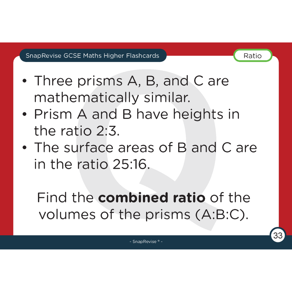 GCSE Maths Higher Flashcards