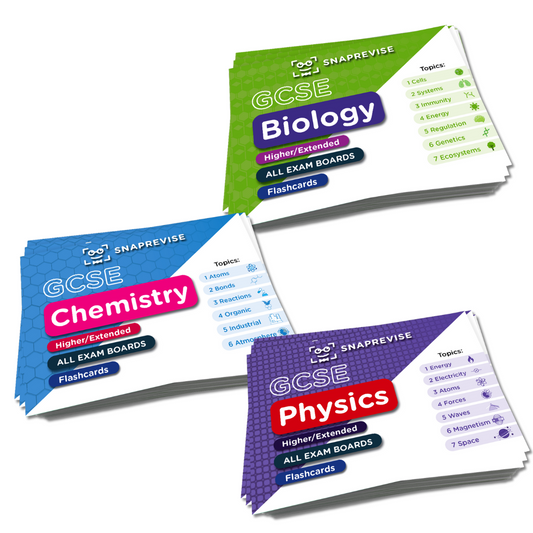 GCSE Triple Science All Flashcard Bundle